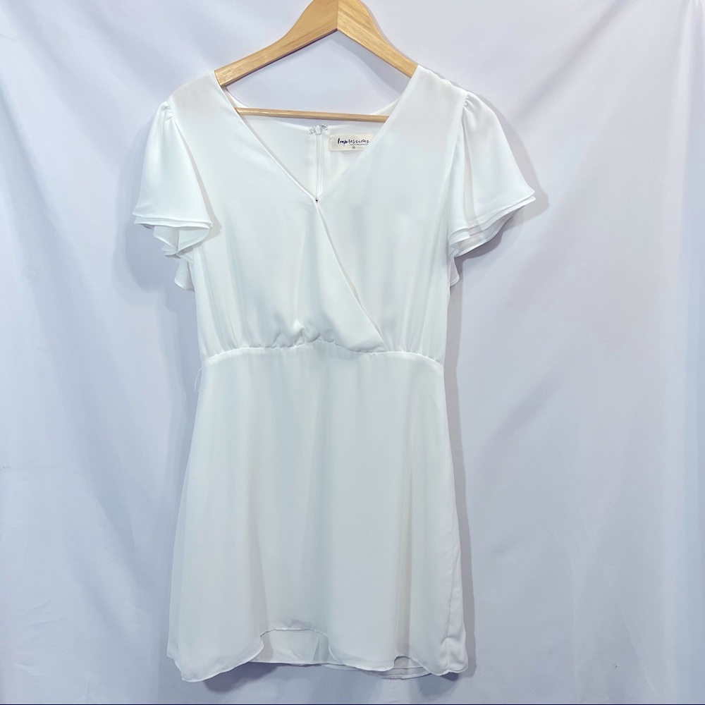 Impressions New with Tags white midi dress Medium